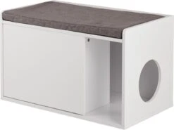 Relaxdays Kattenbak Ombouw - Met Zitkussen - Kattenhuis Wit - Kattenmeubel - Kattenkast 18 Relaxdays Kattenbak Ombouw - Met Zitkussen - Kattenhuis Wit - Kattenmeubel - Kattenkast -Katten En Honden Verkoop Winkel 1200x898 3