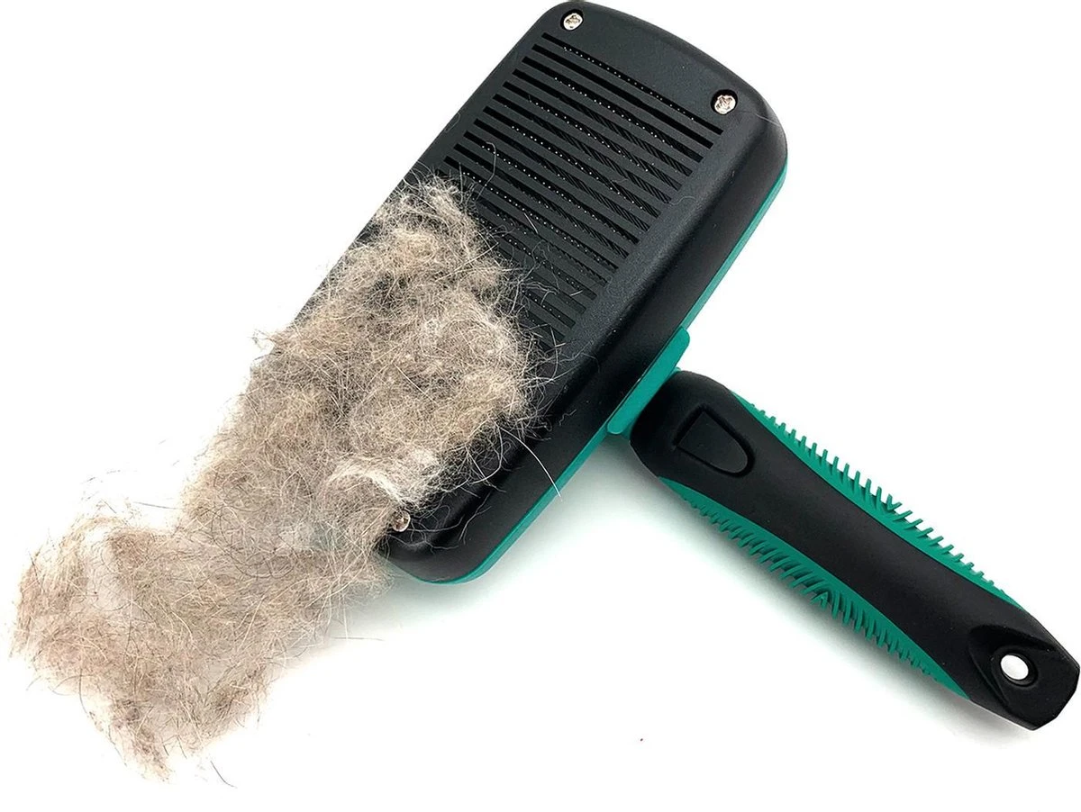 ElegaPet Hondenborstel Groen - Hondenhaar Verwijderen - Kat En Hondenkam - Slickerborstel Hond En Kat - Groomer - Ondervacht Kam Hond - Borstel Hond - Hondenborstel Langharig En Kortharig - Slickerborstel - Anti Klit/Knopen/Huidschilfers 5 ElegaPet Hondenborstel Groen - Hondenhaar Verwijderen - Kat En Hondenkam - Slickerborstel Hond En Kat - Groomer - Ondervacht Kam Hond - Borstel Hond - Hondenborstel Langharig En Kortharig - Slickerborstel - Anti Klit/Knopen/Huidschilfers - Afbeelding 5