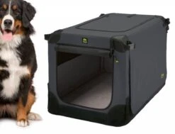Maelson Soft Kennel - Robuuste Hondenbench Van Zacht Materiaal - Opvouwbare Kennel Met Stevig Stalen Binnenframe - Zwart/antraciet - XXS / XS / S / M / L / XL / XXL - 72 S -Katten En Honden Verkoop Winkel 1200x918