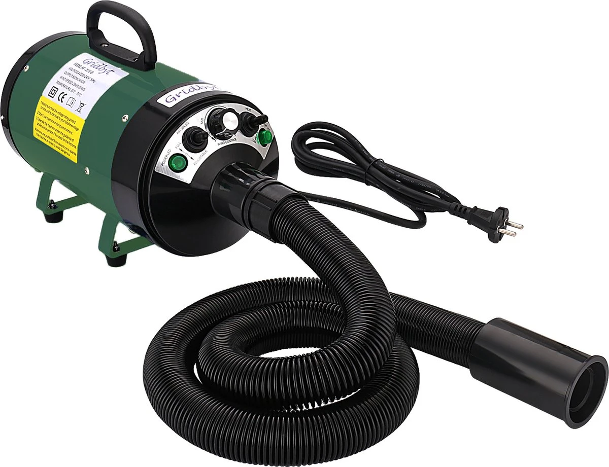 Gridbyt Professionele Hondenföhn – Waterblazer Voor Honden – Voor Een Mooie Vacht – Groen 1 Gridbyt Professionele Hondenföhn – Waterblazer Voor Honden – Voor Een Mooie Vacht – Groen