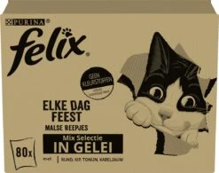 Felix Elke Dag Feest Mix Selectie In Gelei - Katten Natvoer - 80 X 85g 17 Felix Elke Dag Feest Mix Selectie In Gelei - Katten Natvoer - 80 X 85g -Katten En Honden Verkoop Winkel 1200x946 2