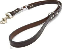 Verstelbare Trainingslijn Leer - 2 Meter - Bruin - Politielijn - Hondenriem - Hoge Kwaliteit Leer - Trainingslijn - Ambachtelijk Gemaakt In Portugal -Katten En Honden Verkoop Winkel 1200x950
