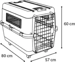 Flamingo - Hondentransportbox Nomad - L - Grijs - 57 X 80 X 60 Cm 9 Flamingo - Hondentransportbox Nomad - L - Grijs - 57 X 80 X 60 Cm -Katten En Honden Verkoop Winkel 1200x991