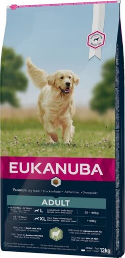 Eukanuba Dog Adult Large Breed Lam/Rice - 12 KG -Katten En Honden Verkoop Winkel 580x1200