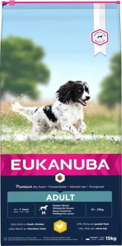 Eukanuba Dog Adult Medium Breed - Kip - Hondenvoer - 15 Kg -Katten En Honden Verkoop Winkel 597x1200