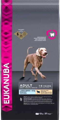 Eukanuba Dog Adult Large Breed Lam/Rice - 12 KG -Katten En Honden Verkoop Winkel 602x1200