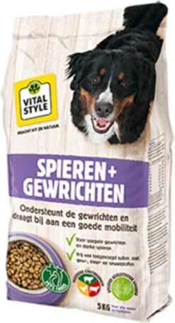 VITALstyle SPIEREN+GEWRICHTEN - Hondenbrokken - 12 Kg -Katten En Honden Verkoop Winkel 652x1200