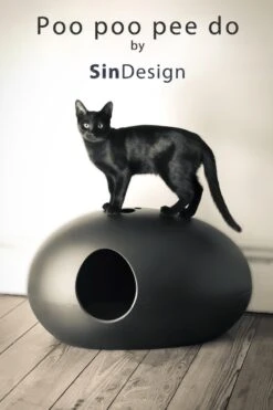 SinDesign Poopoopeedo Kattenbak - Zwart -Katten En Honden Verkoop Winkel 800x1200 6