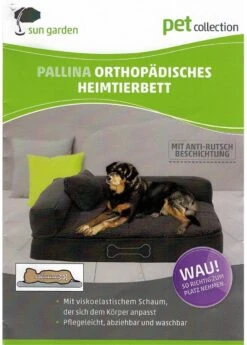 Sun Garden Pallina Orthopedisch Hondenkussen 120x80x27cm Antraciet/Grijs -Katten En Honden Verkoop Winkel 858x1200