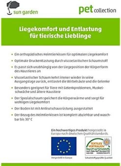Sun Garden Buddy Orthopedisch Hondenkussen 120x72x10cm Antraciet -Katten En Honden Verkoop Winkel 877x1200
