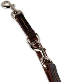 Multifunctionele Hondenriem - 220cm - Bruin - Leren Hondenriem - 100% Volnerfleer - Hondenriem Leer - Leiband Hond -Katten En Honden Verkoop Winkel 913x1200