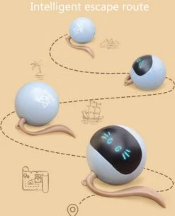 Otiume Interactieve Speelbal - Slimme Interactieve Jaag Speeltje Voor Katten - Kattenspeeltjes - Intelligente Jaagbal - AI -USB Oplaadbaar - LED - Blauw -Katten En Honden Verkoop Winkel 971x1200 1